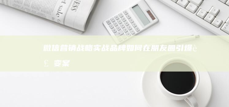 微信营销战略实战：品牌如何在朋友圈引爆裂变案例解析